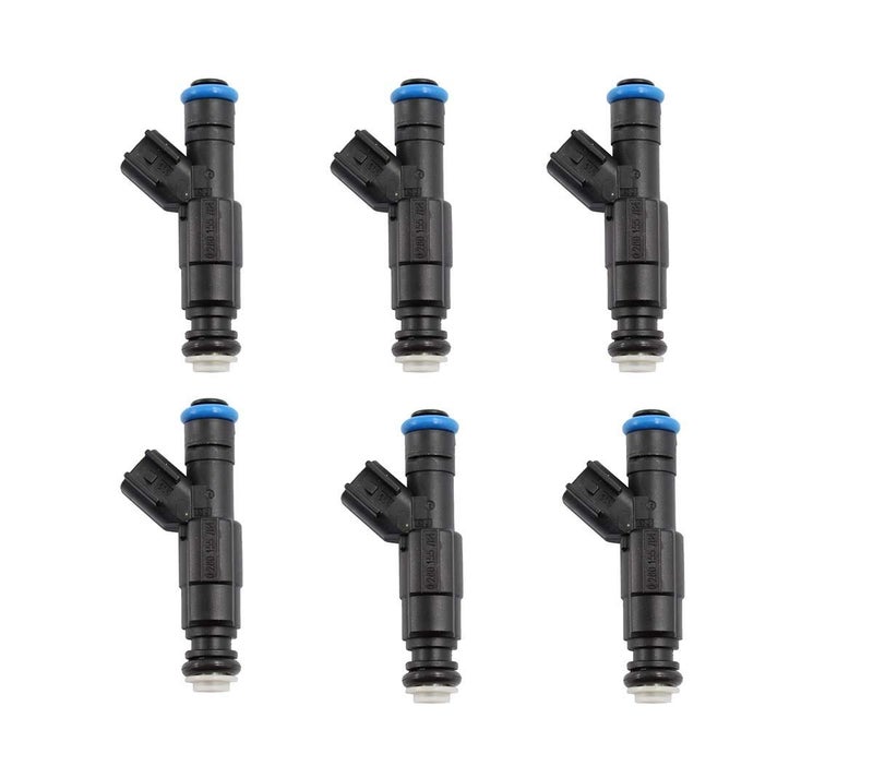 USonline911 6pcs 4-Hole Upgrade Fuel Injectors For 99-04 4.0L Jeep Cherokee 0280155784 - Image 1
